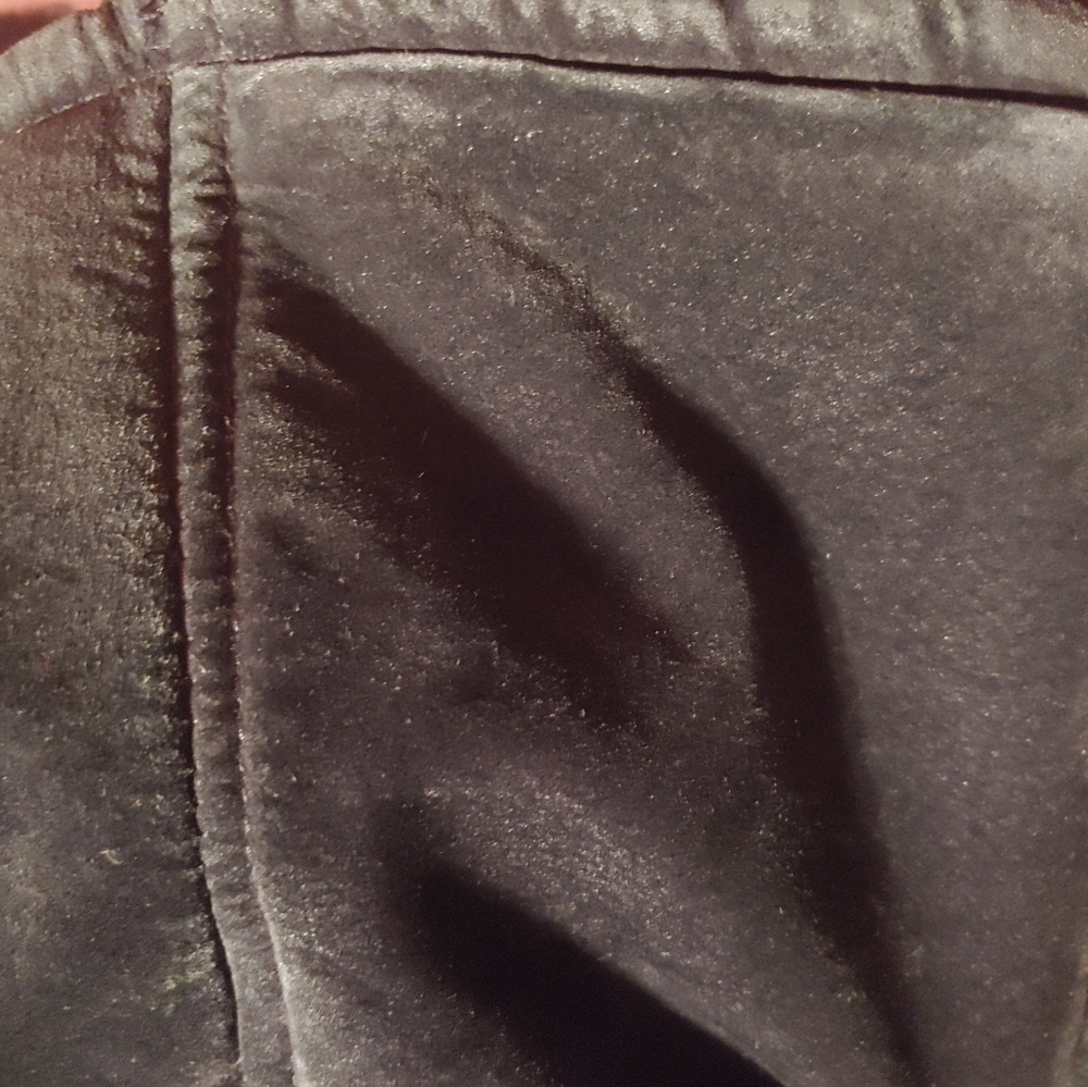 ✨Vintage Luxe ✨ Spiegel Faux Fur 90s Oversized Suede Leather Coat Black M - Picture 6 of 6